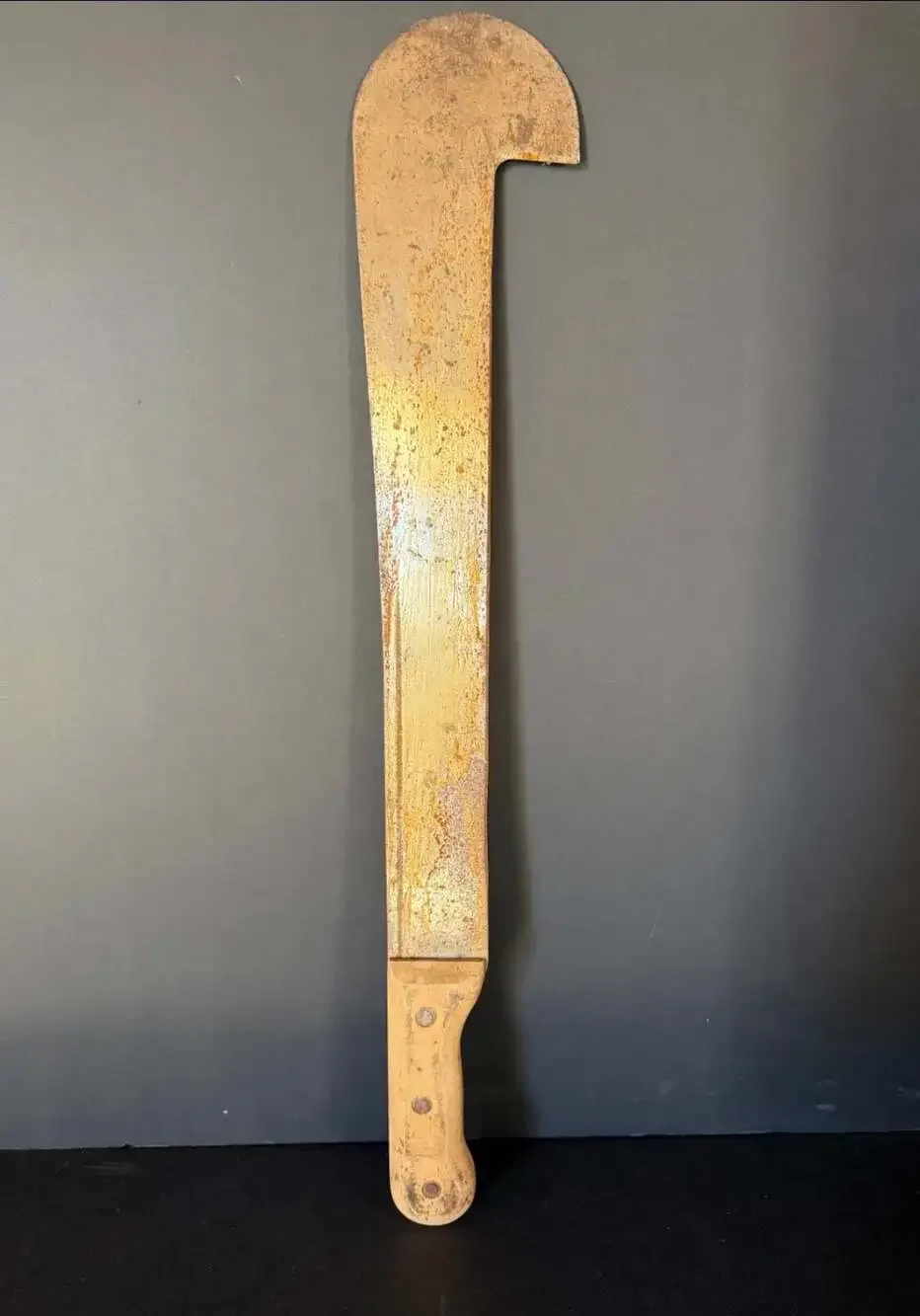 Vintage Heavy Duty Butcher's Machete / Lamb Splitter with Wood Handle